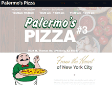 Tablet Screenshot of palermospizza91.net